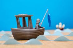 LEO The Little Fishing Boat (visual Benchy) 3D Printer Model