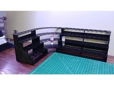 Modular Hobby Paint Rack-Large Straight (including Large Printer Files) 3D Printer Model