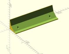 Customizable Easy Shelf Side Bracket 3D Printer Model