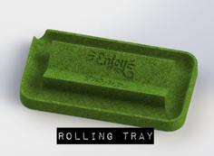 Rolling Tray 3D Printer Model