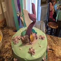 Mermaid Tail Cake Topper 3D Printer Model