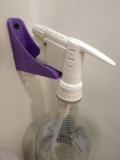 Spray Bottle Wall Hanger 3D Printer Model