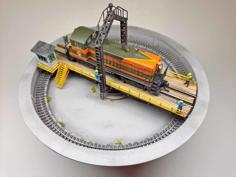 N Scale Working Small Turntable 3D Printer Model