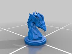 Swan Dragon Bust 3D Printer Model