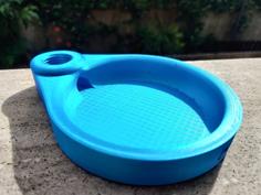 Cat Water Bowl (Gravity Feed) Easier Print 3D Printer Model