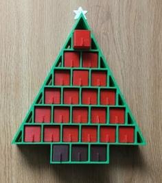 Simple Advent Calendar With Star 3D Printer Model