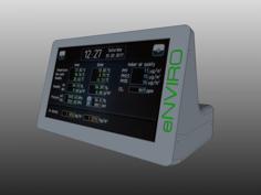 ENVIRO: 7″ Touch Panel Weather Station With Remote Sensor 3D Printer Model