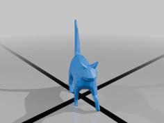 Low Poly Cat 3D Printer Model