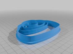 Cinnamon Bun Cookie Cutter 3D Printer Model