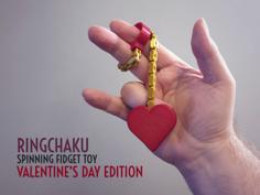 Ringchaku Spinning Fidget Toy – Valentine’s Day Edition 3D Printer Model