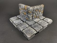 OpenForge 2.0 Dungeon Stone Pillar (Internal Corner) 3D Printer Model