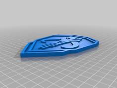 Mandalorian Mythosaur Skull Symbol Revised 3D Printer Model