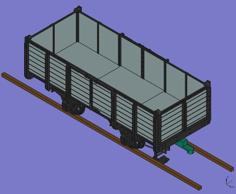 Scale Train Wagon – Vagón De Tren A Escala (IIm / Gm – 45mm 1:22.5) 3D Printer Model