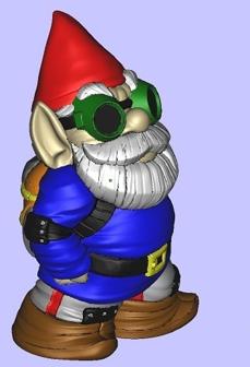 Color MakerBot Gnome 3D Printer Model