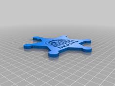 Sunset Sarsaparilla Deputy Badge 3D Printer Model