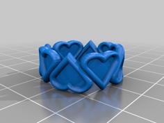 Heart Ring 3D Printer Model