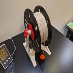 Spool Holder With 3D Printed Gear Bearings Optimised For An Enclosure 3D Printer Model