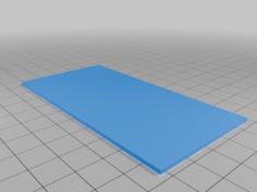 50mm X 100mm X 1.5mm Blank Board 3D Printer Model