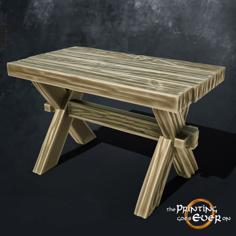 Wooden Table 3D Printer Model