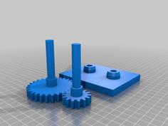 Simple Gear Example-Inkscape To Openscad 3D Printer Model