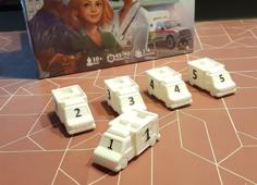 Dice Hospital Ambulance – Protruding Numbers 3D Printer Model