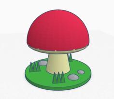 Toadstool And Stand 3D Printer Model