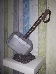 Thor’s Hammer MJÖLNIR With Base 3D Printer Model