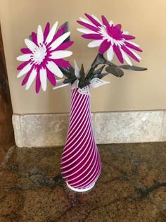 Multi-Color Torqued Vase 3D Printer Model