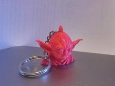 Yoda Keychain 3D Printer Model