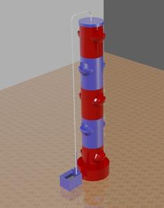 Ponics Garden Tower 3D Printer Model