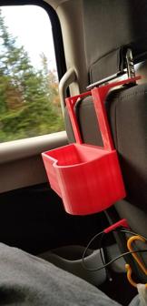 Car Headrest Cup Holder/organizer 3D Printer Model