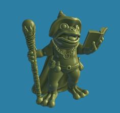 Frog Wizard 3D Printer Model