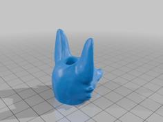 Kitsune Straw Topper 3D Printer Model