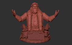 Santa Claus Bust (Kurt Russell) 3D Printer Model