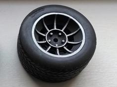 1/10 RC General Lee Vector Style Wheels 3D Printer Model