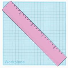 25cm Tactile Ruler 3D Printer Model