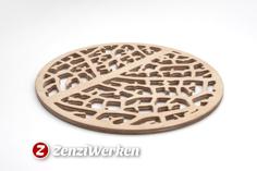 Leaf Structure Trivet Cnc/laser 3D Printer Model