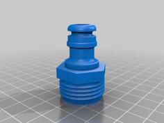 Garden Hose Quick Connect Coupler – Male To Male 3D Printer Model