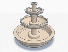 Fountain 3D Printer Model