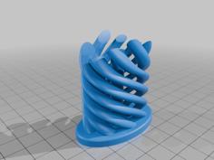 Cigar Holder Spiral 3D Printer Model