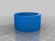 Screw-on Collar For Milk Jug Funnels 3D Printer Model