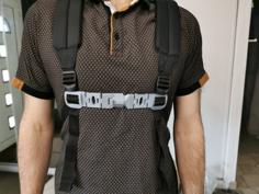 Chest Harness For Backpack V2 3D Printer Model