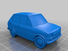 Fiat 126p (Maluch) 1:64 Scale 3D Printer Model