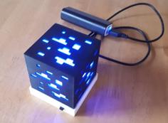 Minecraft Style Lamp 3D Printer Model