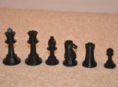 Classic Chess Set From GlChess 3D Printer Model