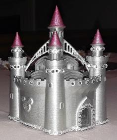 Disney Castle Wedding Cake Topper 3D Printer Model