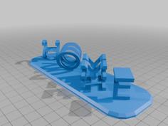 3D Text: SweetHome 3D Printer Model