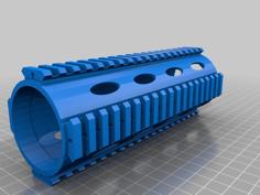 Universal Quad-Rail 3D Printer Model