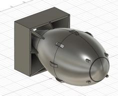 Fat Man Atomic Bomb 3D Printer Model