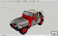 Jurassic Park Jeep 3D Printer Model